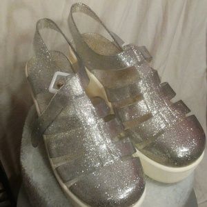 Platform Jelly Sandals